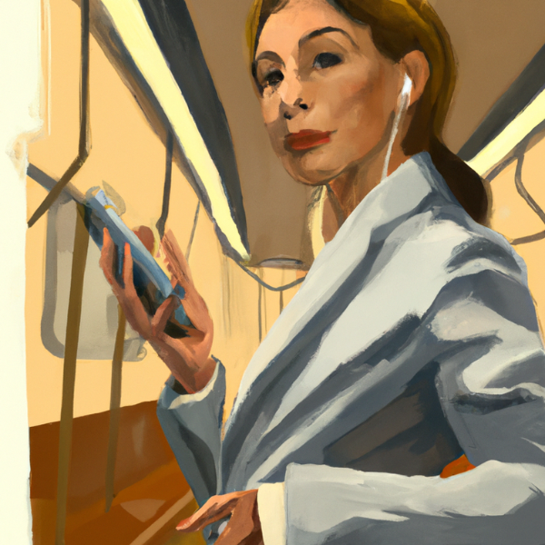 Businesswoman in metro